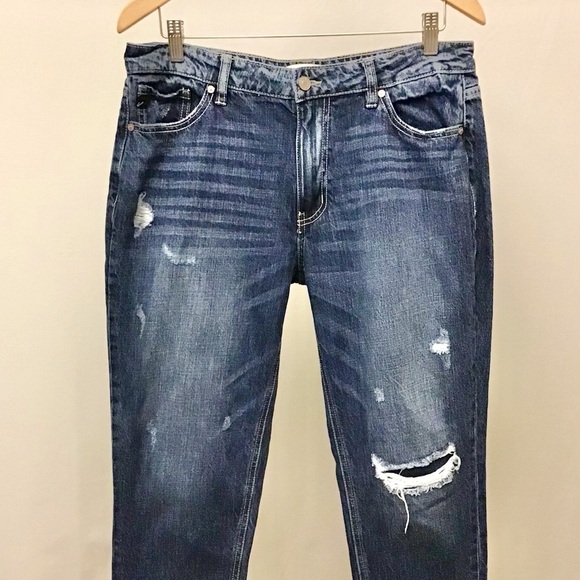 KanCan 11 (29) Mount Pleasant High Rise Boyfriend Fit Women’s Distressed Jeans - Picture 7 of 12